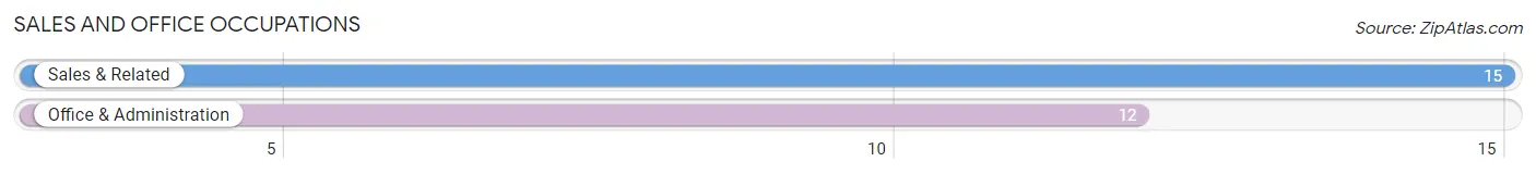 Sales and Office Occupations in Zip Code 58853