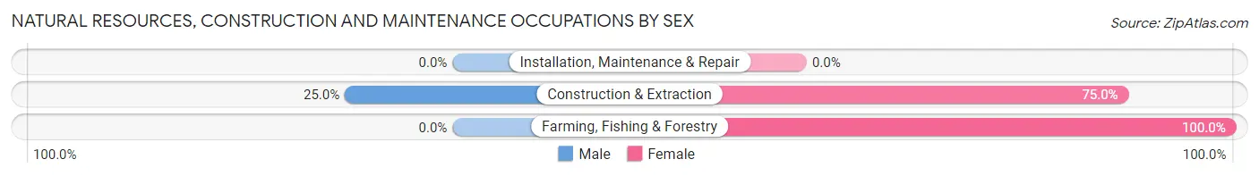 Natural Resources, Construction and Maintenance Occupations by Sex in Zip Code 59006