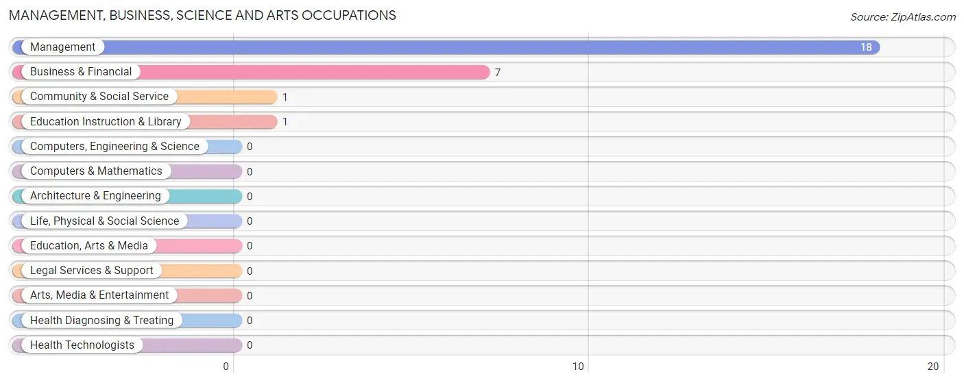 Management, Business, Science and Arts Occupations in Zip Code 59020