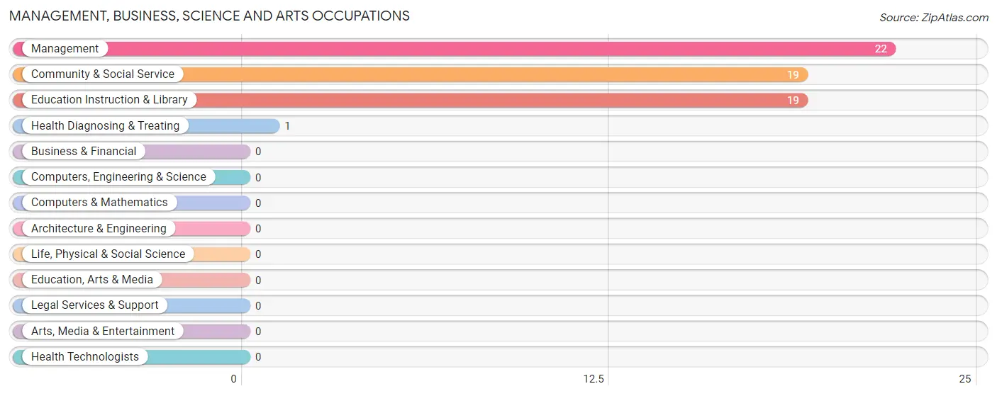 Management, Business, Science and Arts Occupations in Zip Code 59247