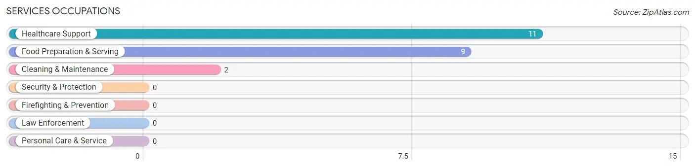 Services Occupations in Zip Code 59274