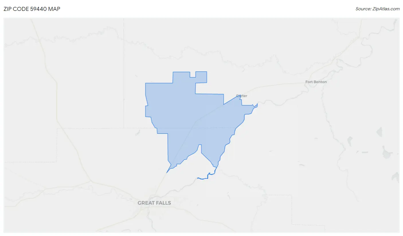 Zip Code 59440 Map