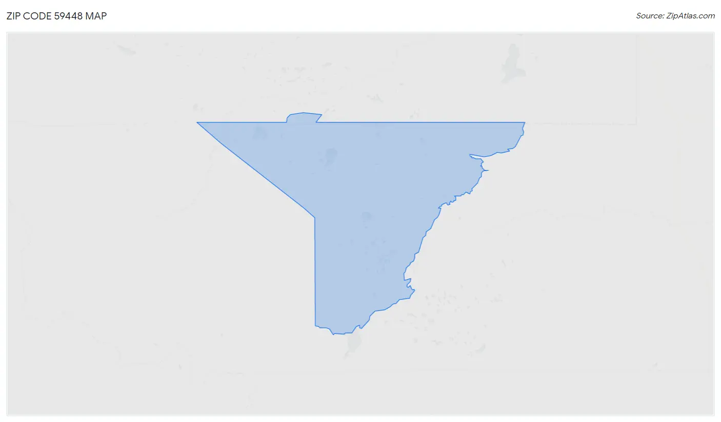 Zip Code 59448 Map