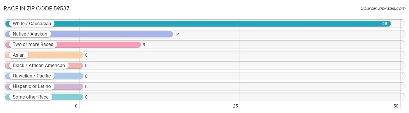 Race in Zip Code 59537