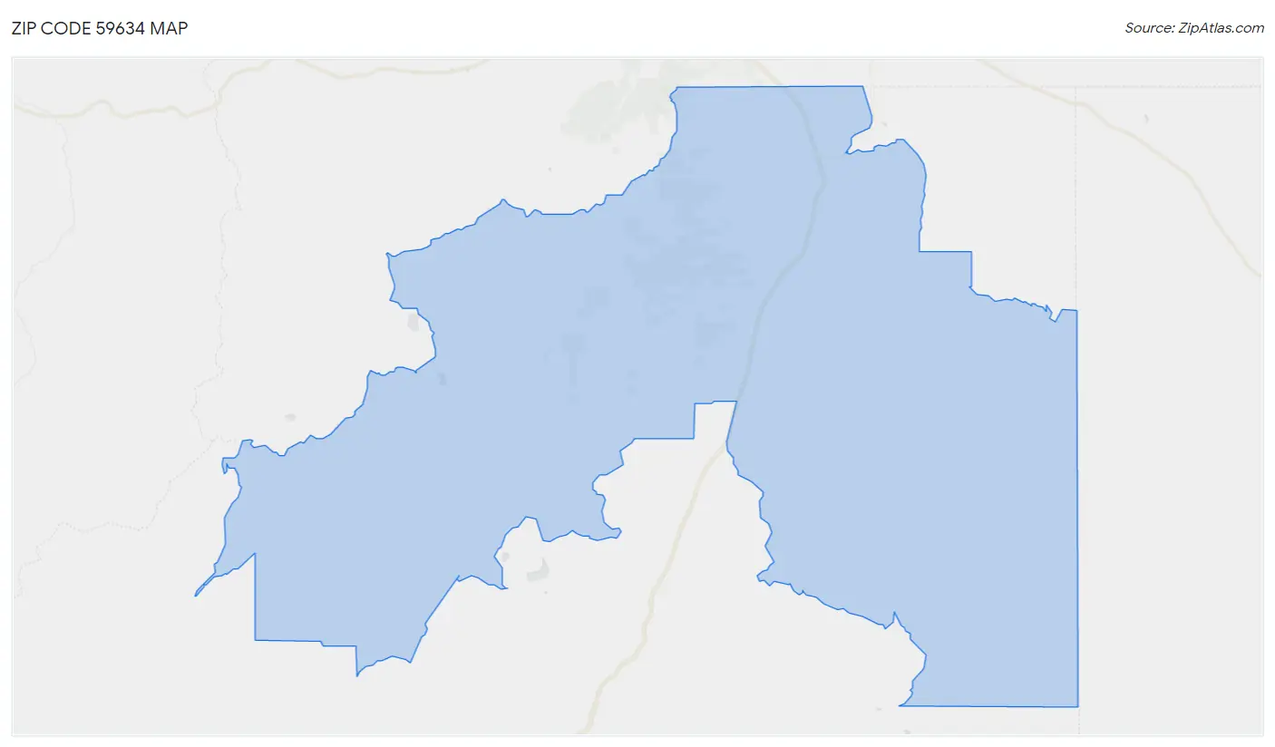 Zip Code 59634 Map