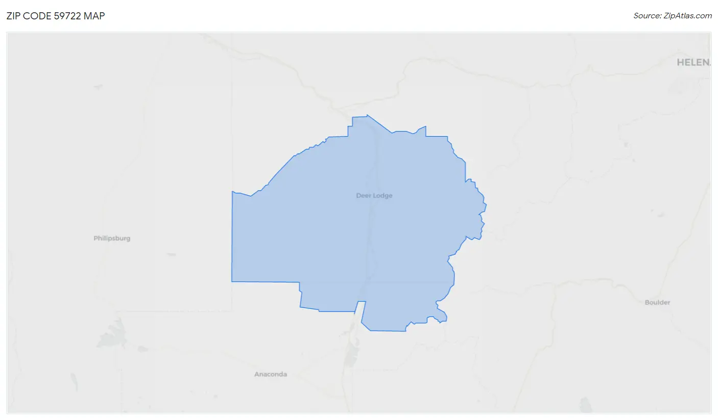 Zip Code 59722 Map