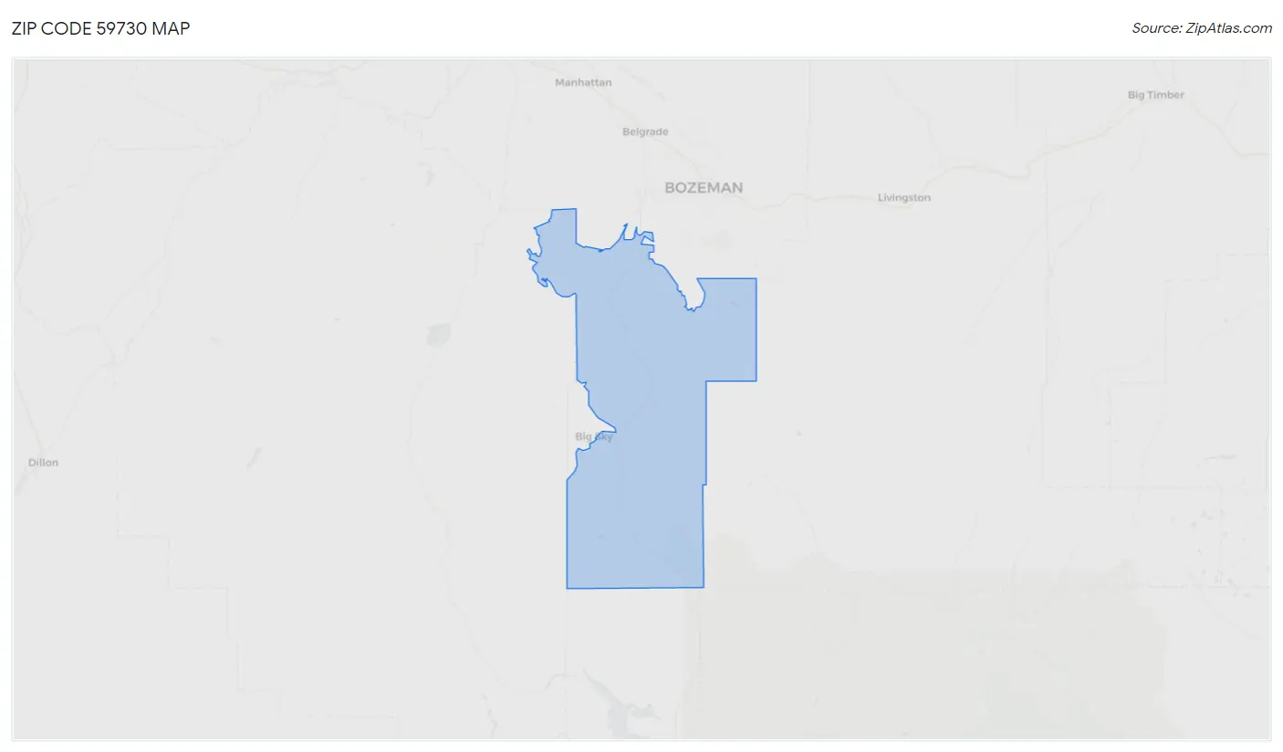 Zip Code 59730 Map