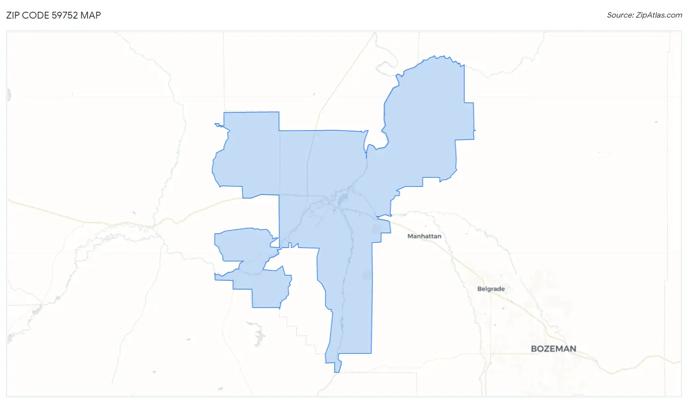 Zip Code 59752 Map