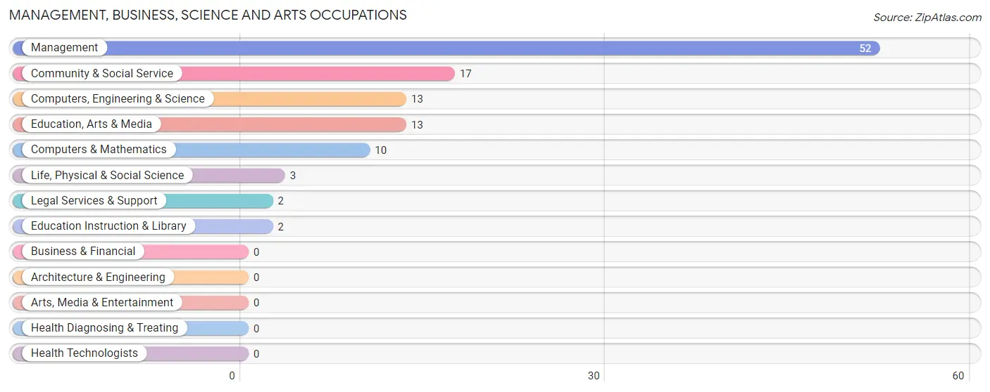 Management, Business, Science and Arts Occupations in Zip Code 59866