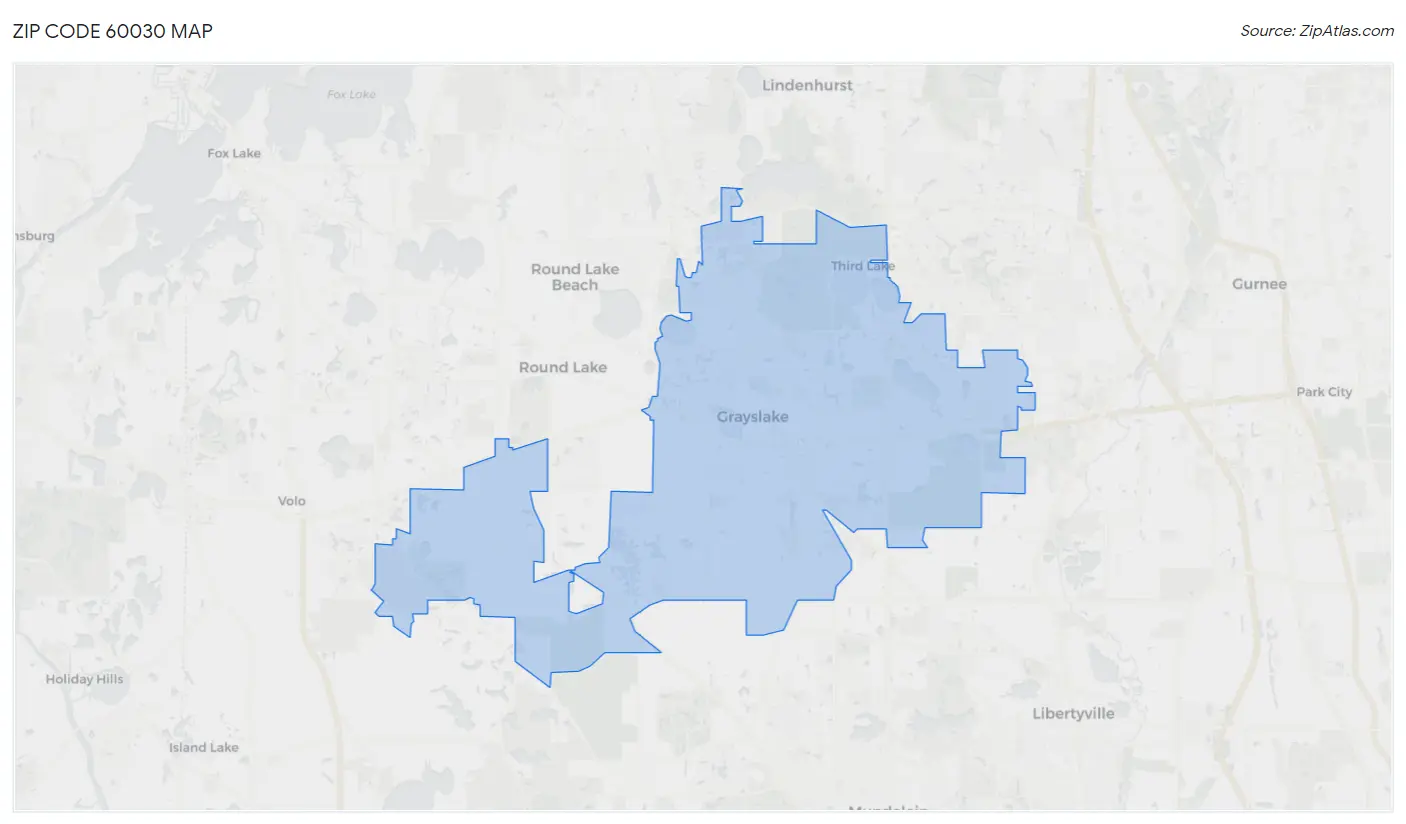 Zip Code 60030 Map