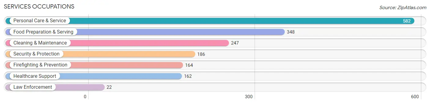 Services Occupations in Zip Code 60062