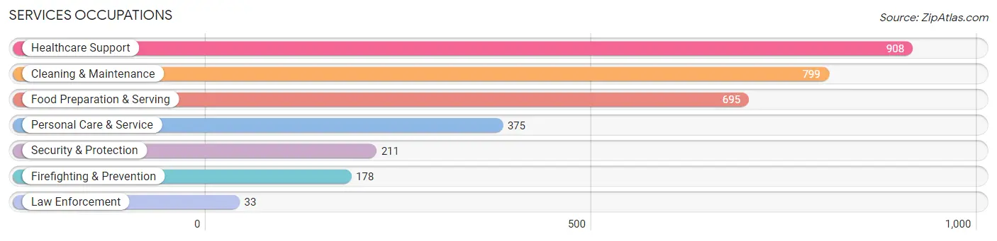 Services Occupations in Zip Code 60099