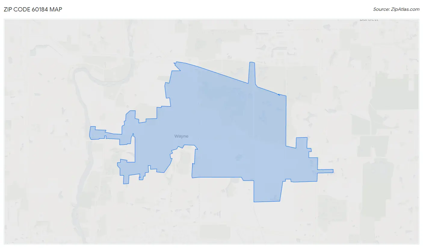 Zip Code 60184 Map