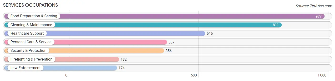 Services Occupations in Zip Code 60185