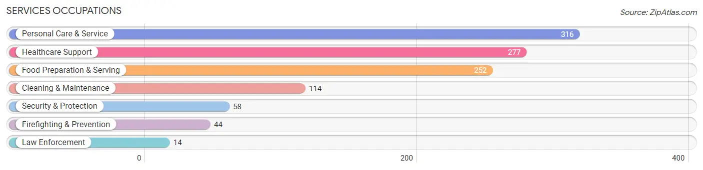 Services Occupations in Zip Code 60425