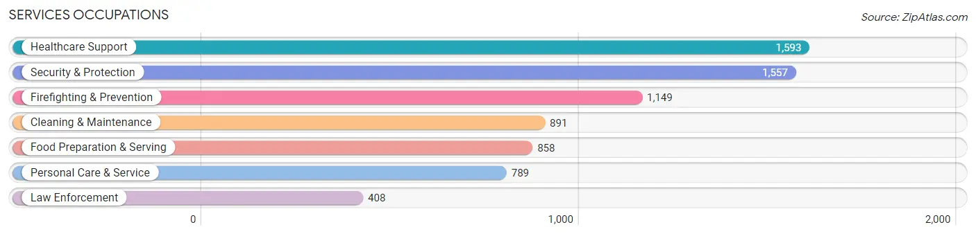 Services Occupations in Zip Code 60628