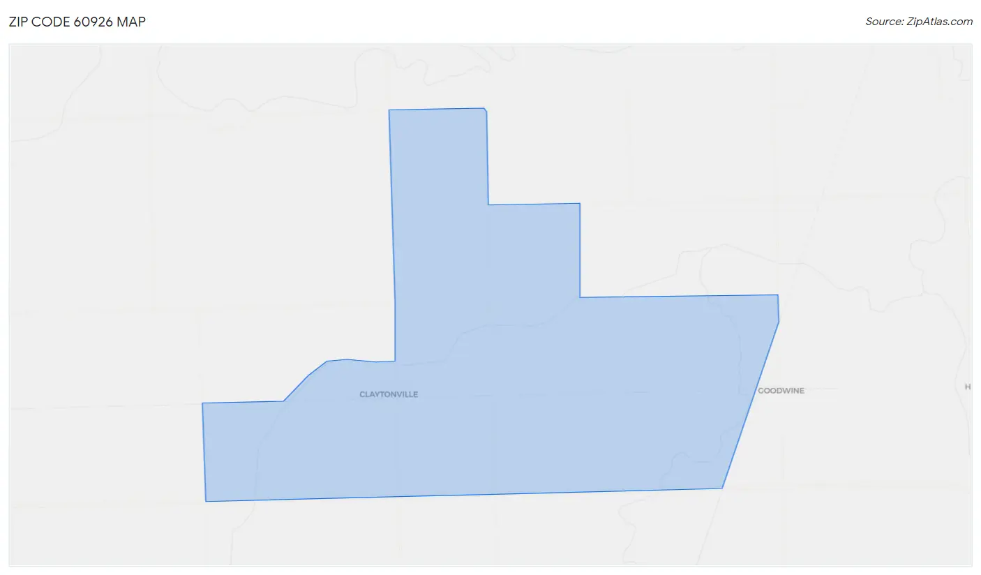 Zip Code 60926 Map