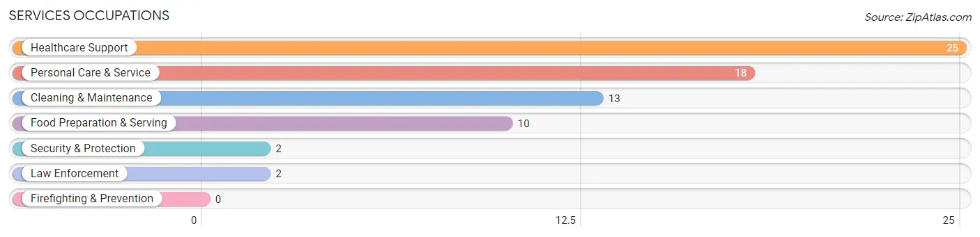 Services Occupations in Zip Code 60959