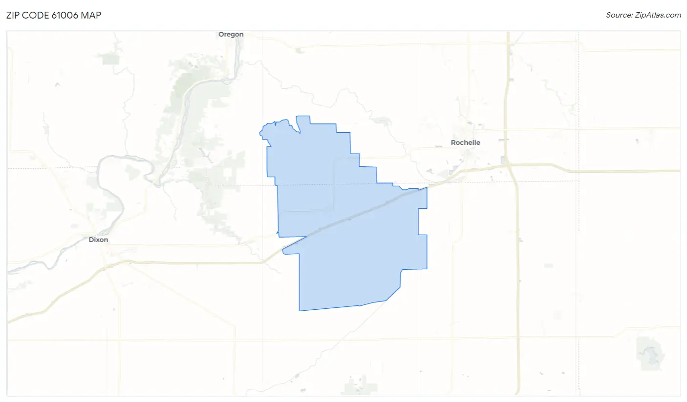 Zip Code 61006 Map