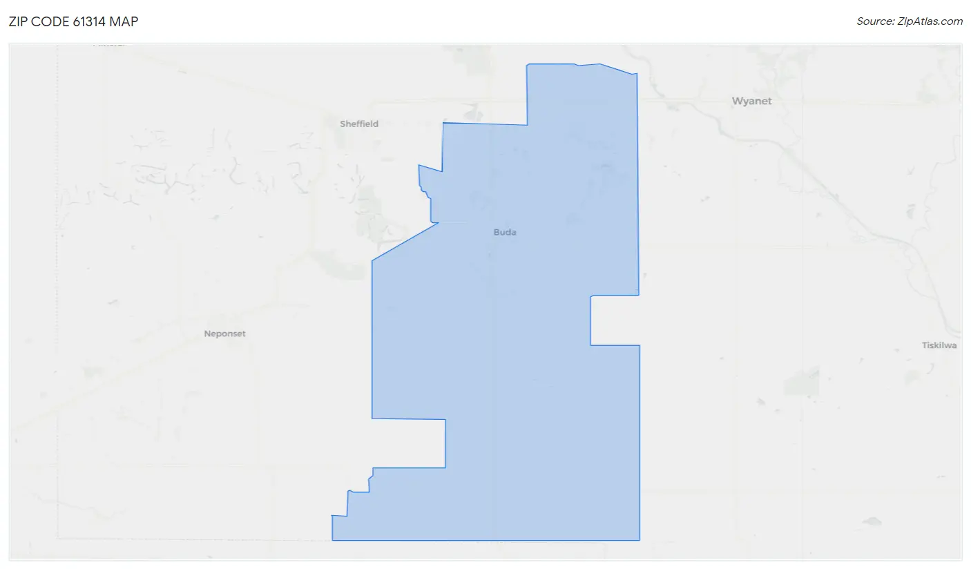 Zip Code 61314 Map