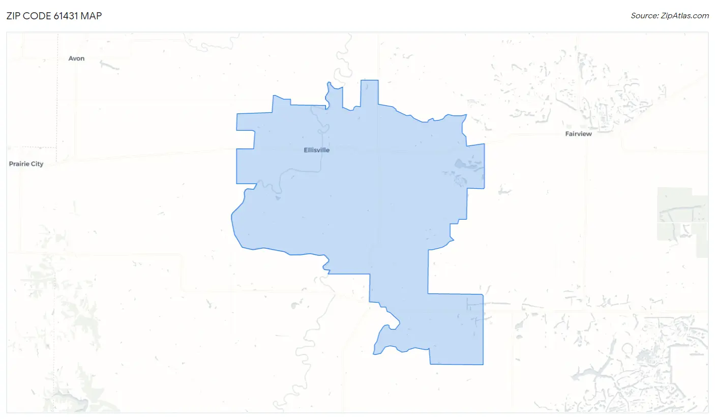 Zip Code 61431 Map