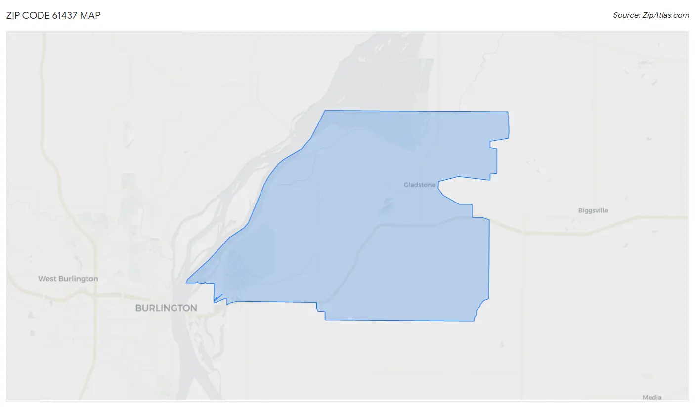 Zip Code 61437 Map