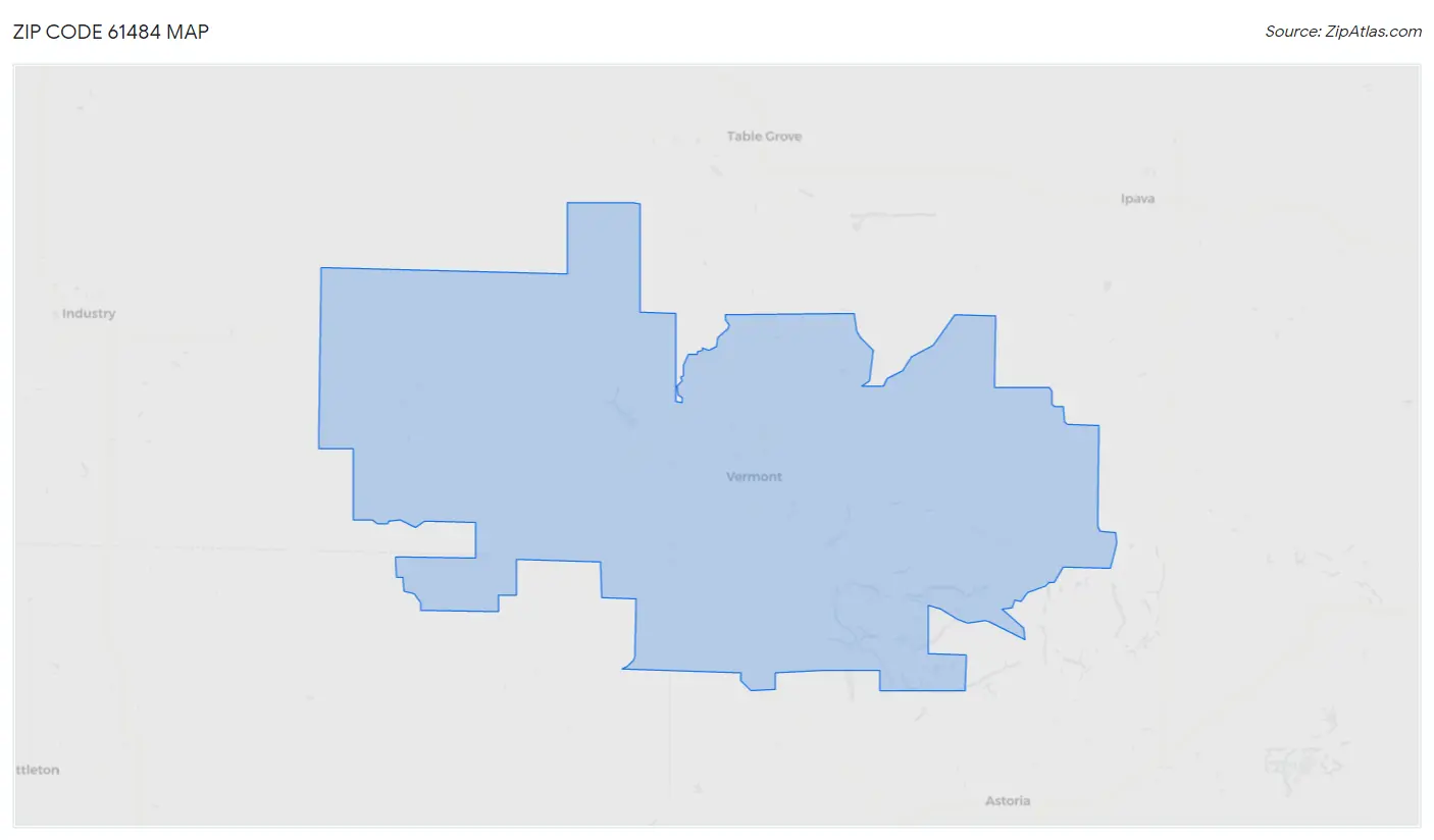 Zip Code 61484 Map