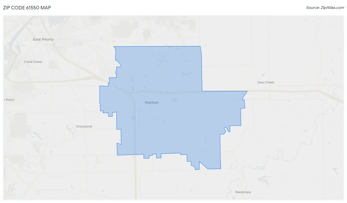 Zip Code 61550 Map