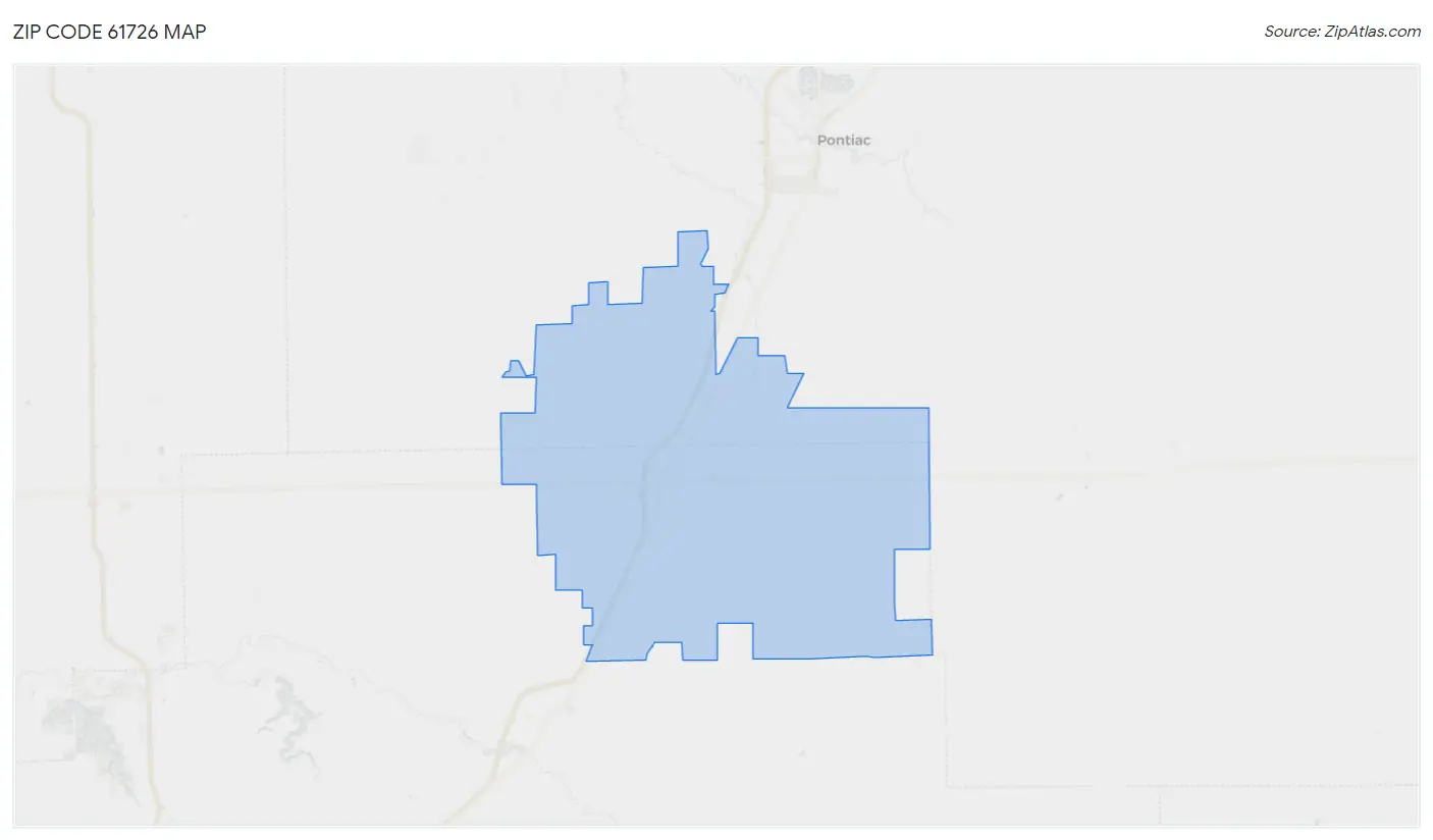 Zip Code 61726 Map