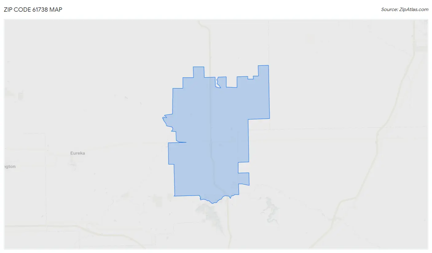 Zip Code 61738 Map