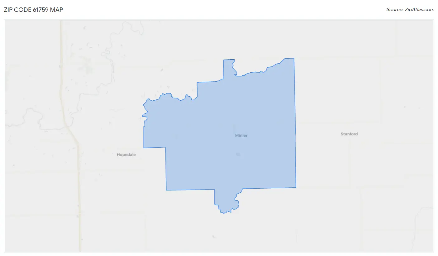 Zip Code 61759 Map