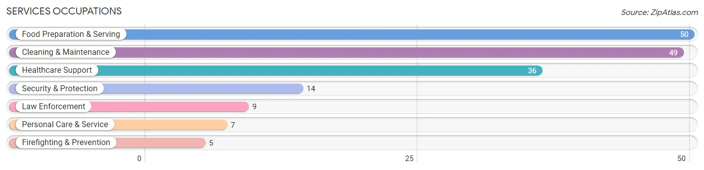 Services Occupations in Zip Code 62237