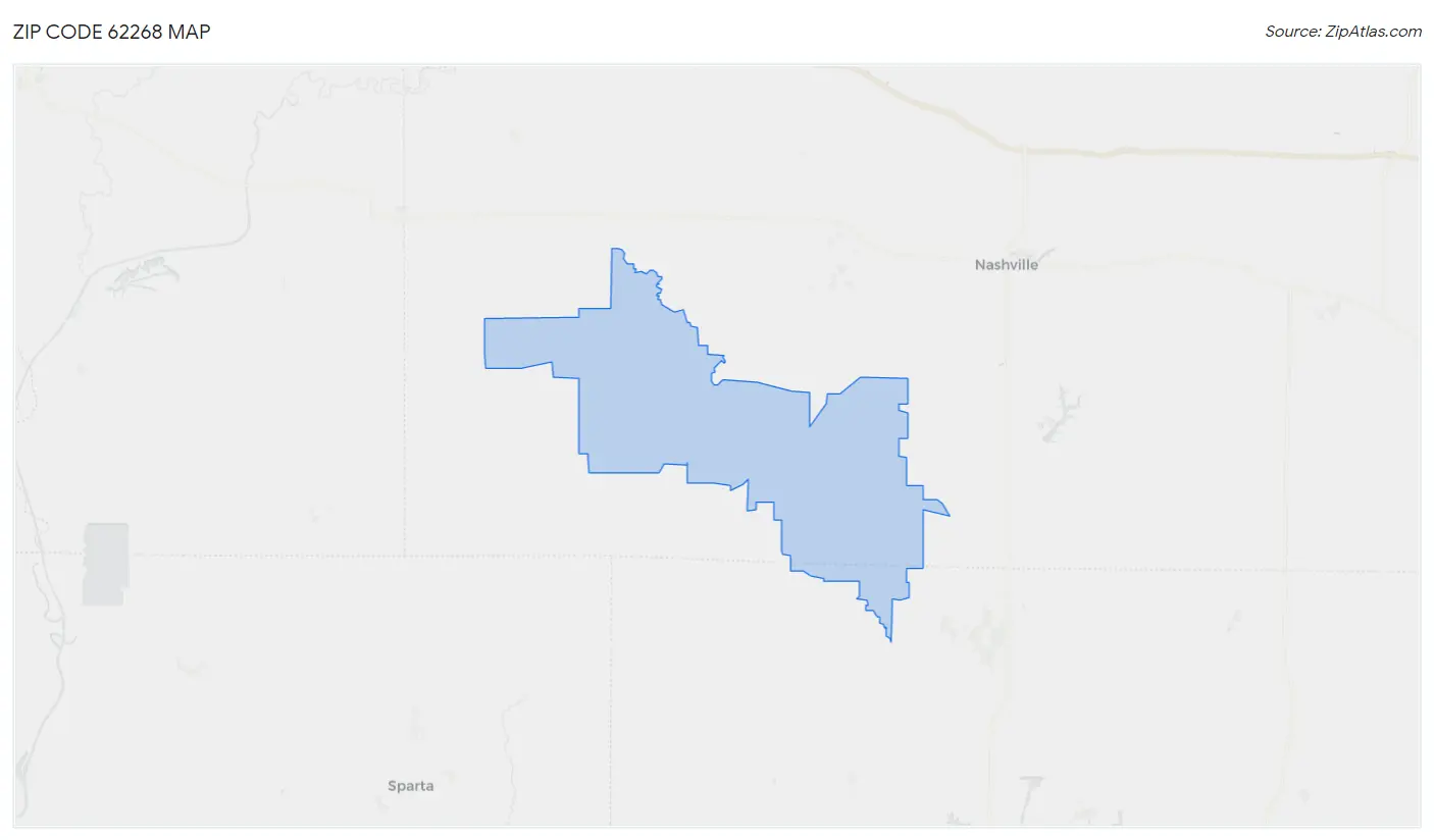 Zip Code 62268 Map