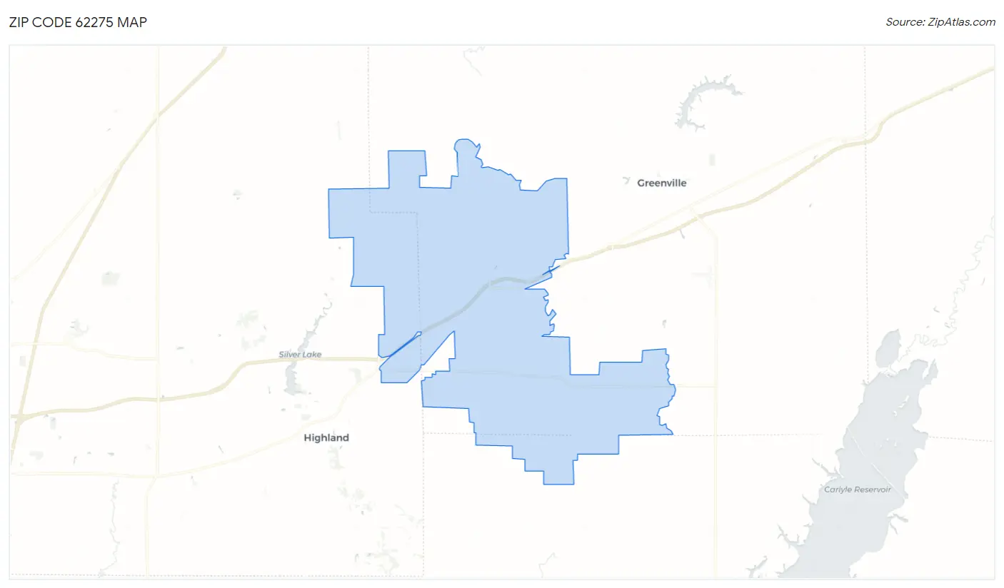 Zip Code 62275 Map