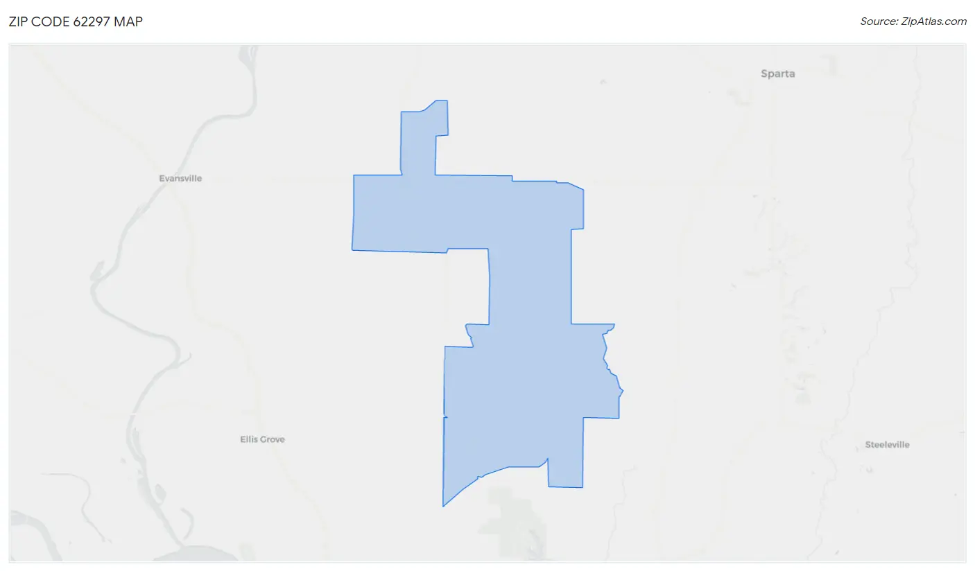 Zip Code 62297 Map