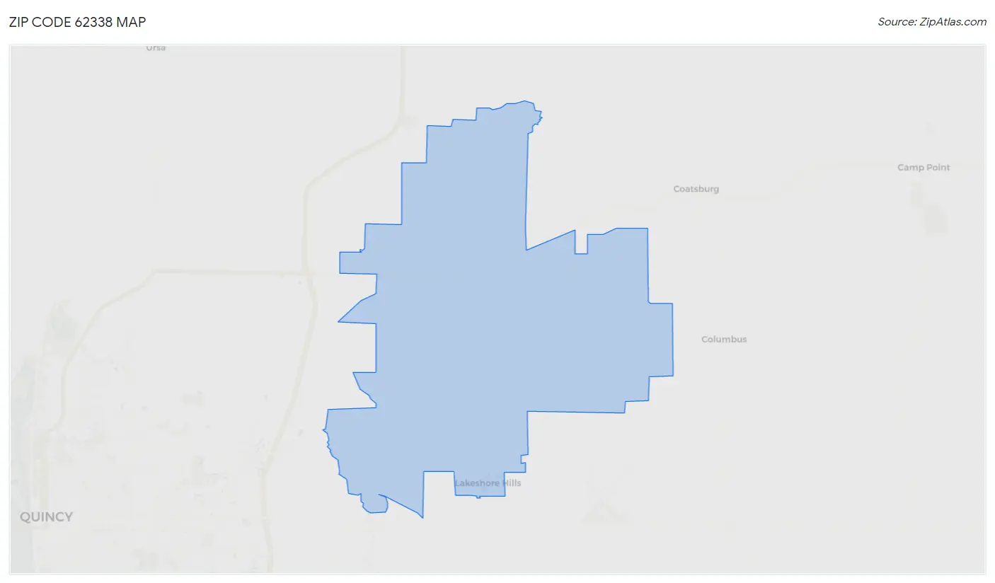 Zip Code 62338 Map