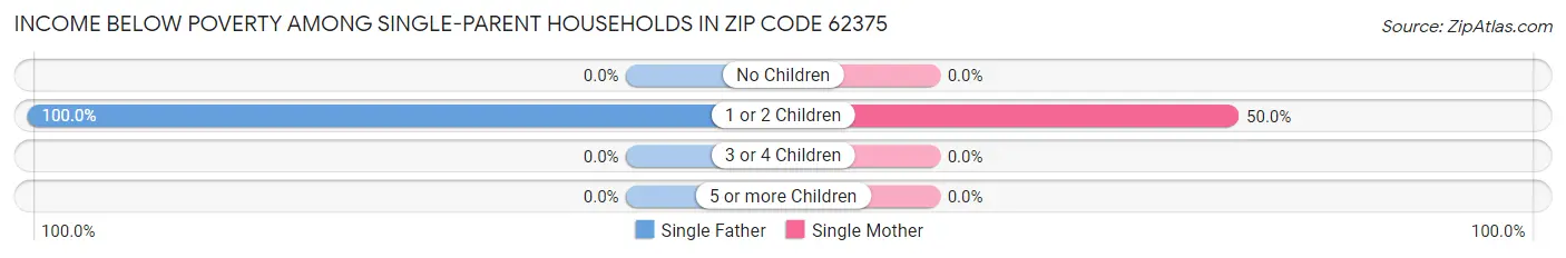 Income Below Poverty Among Single-Parent Households in Zip Code 62375