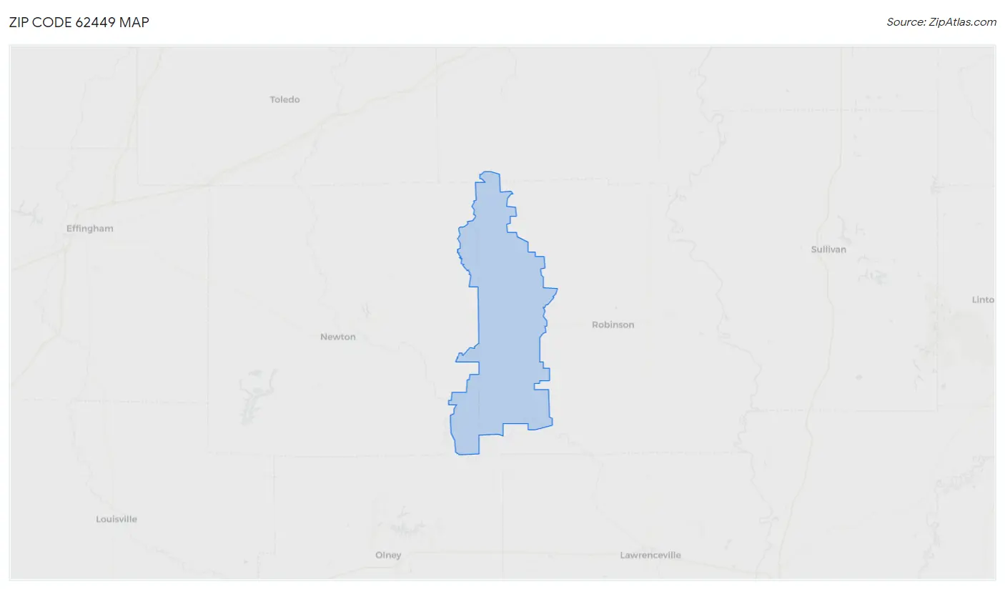 Zip Code 62449 Map