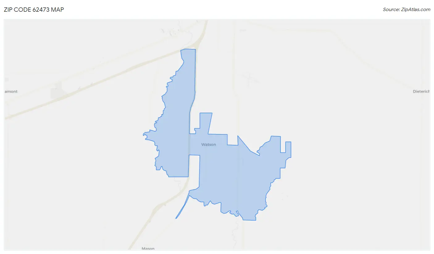 Zip Code 62473 Map