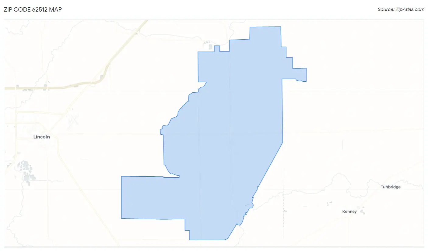 Zip Code 62512 Map