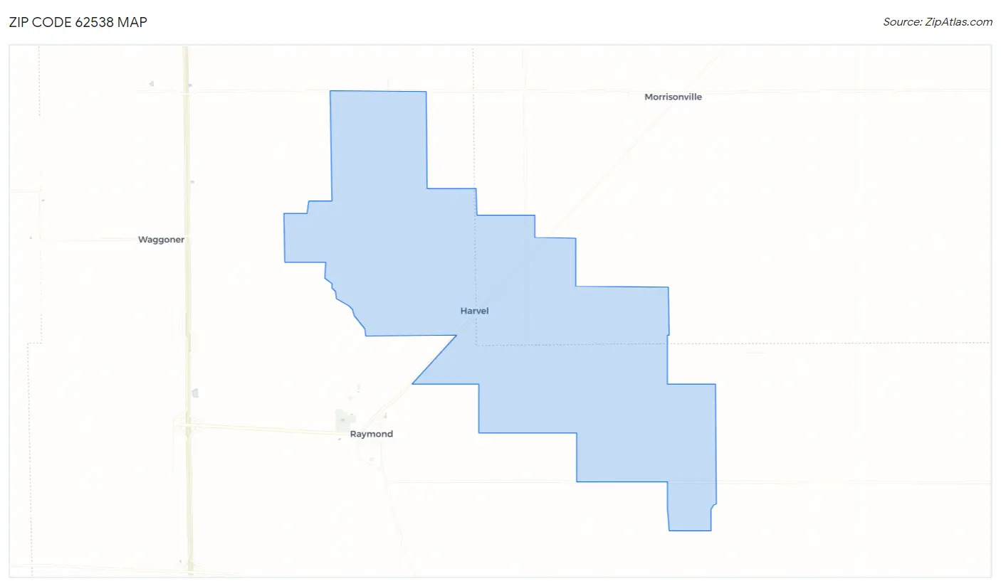 Zip Code 62538 Map