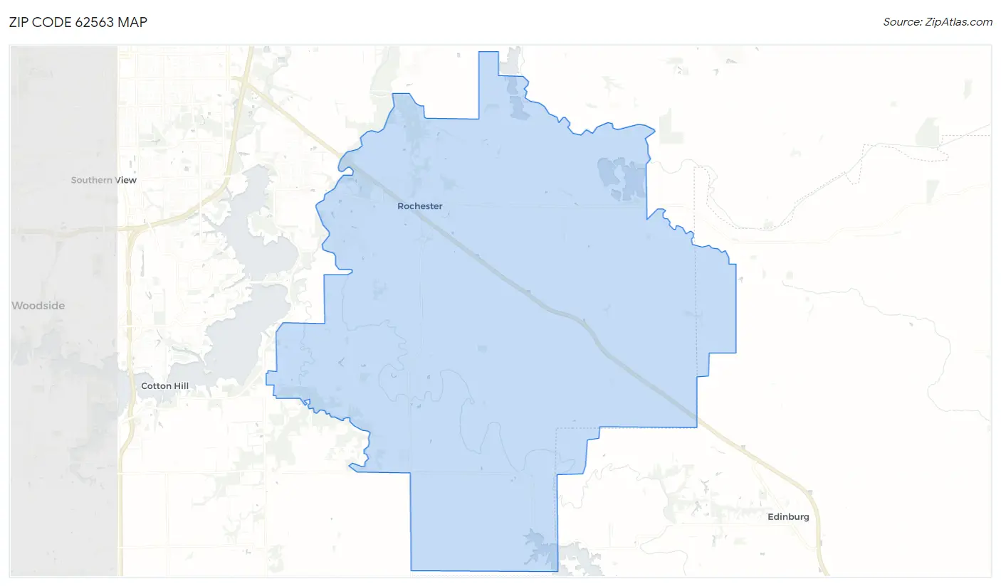 Zip Code 62563 Map