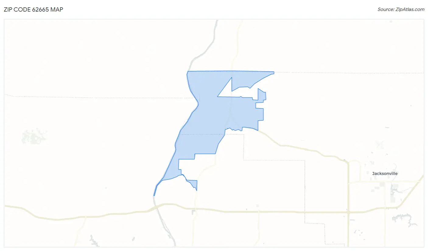 Zip Code 62665 Map