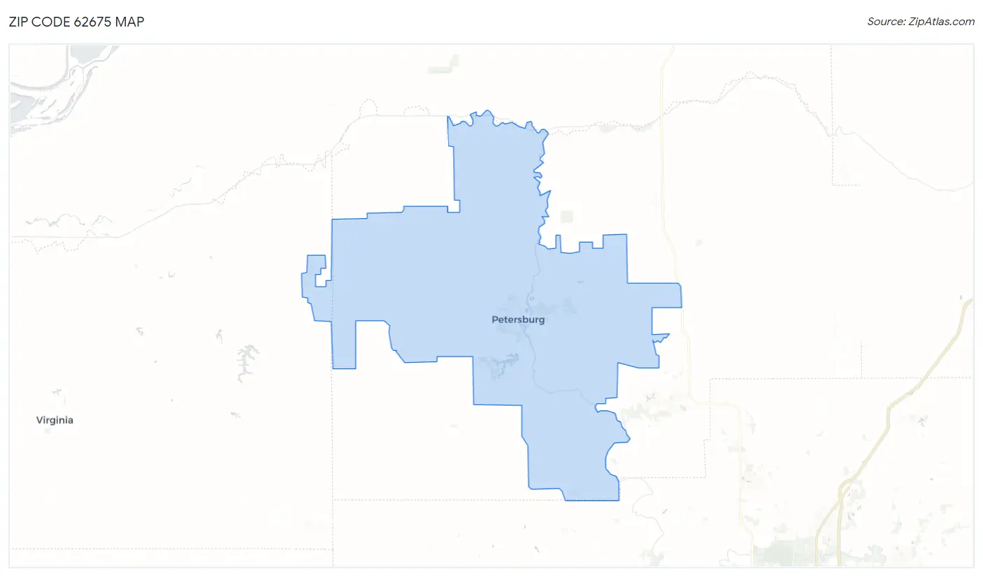 Zip Code 62675 Map