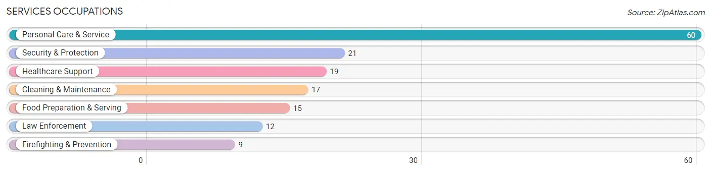 Services Occupations in Zip Code 62677