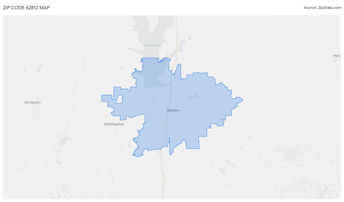 Zip Code 62812 Map