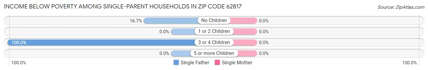 Income Below Poverty Among Single-Parent Households in Zip Code 62817