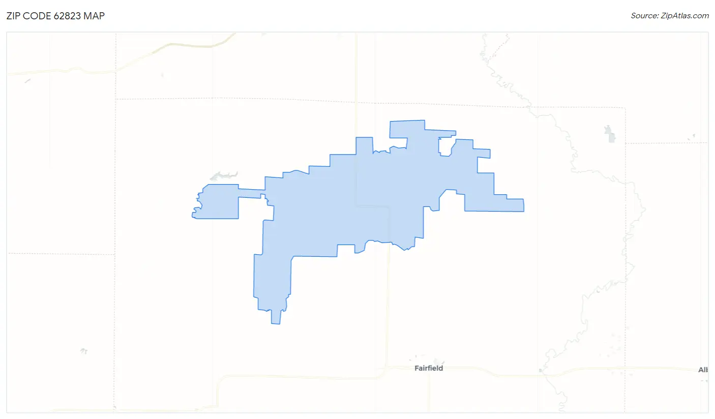 Zip Code 62823 Map