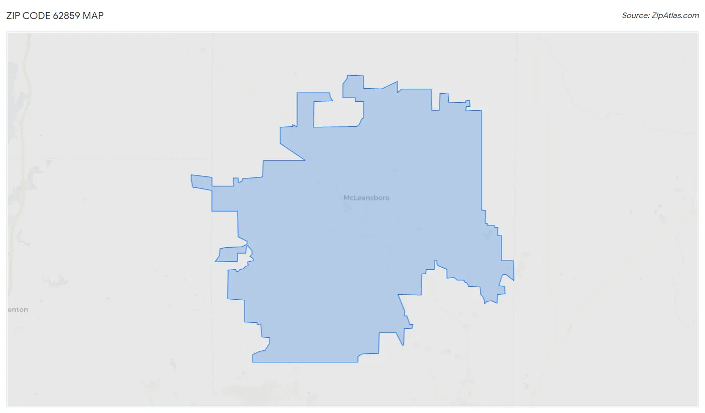 Zip Code 62859 Map