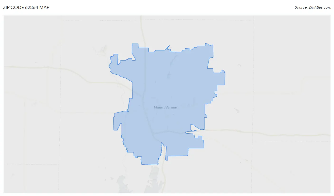 Zip Code 62864 Map